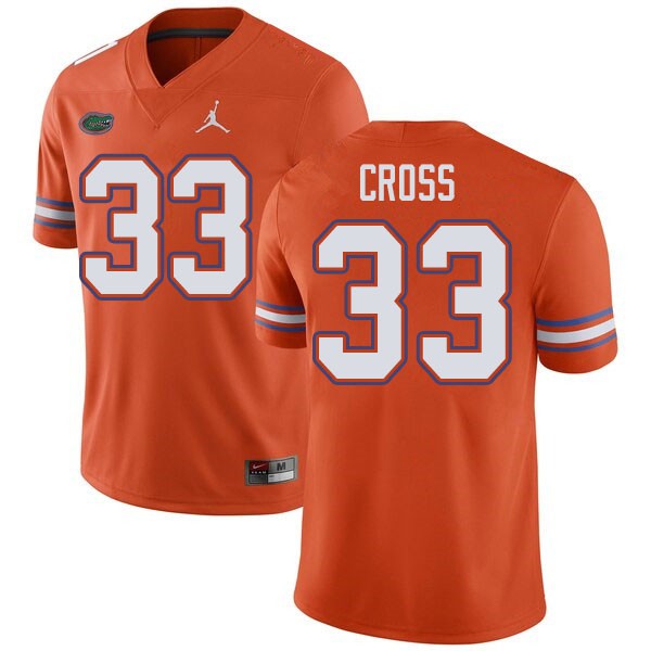 Jordan Brand Men #33 Daniel Cross Florida Gators College Football Jerseys Orange